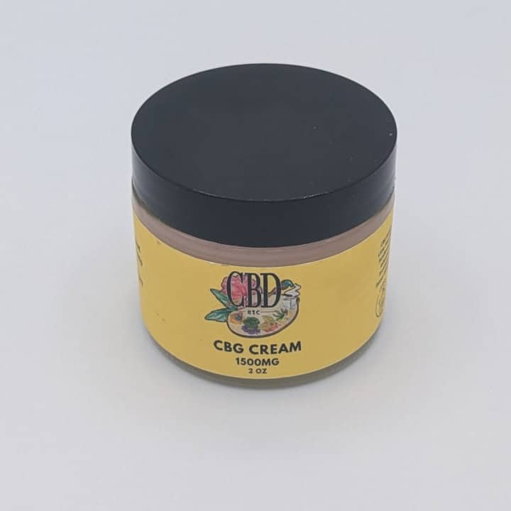 1500mg CBG Cream by CBD etc 4oz Jar. CBG has been known for relief, anti-inflammatory properties and muscle relaxation