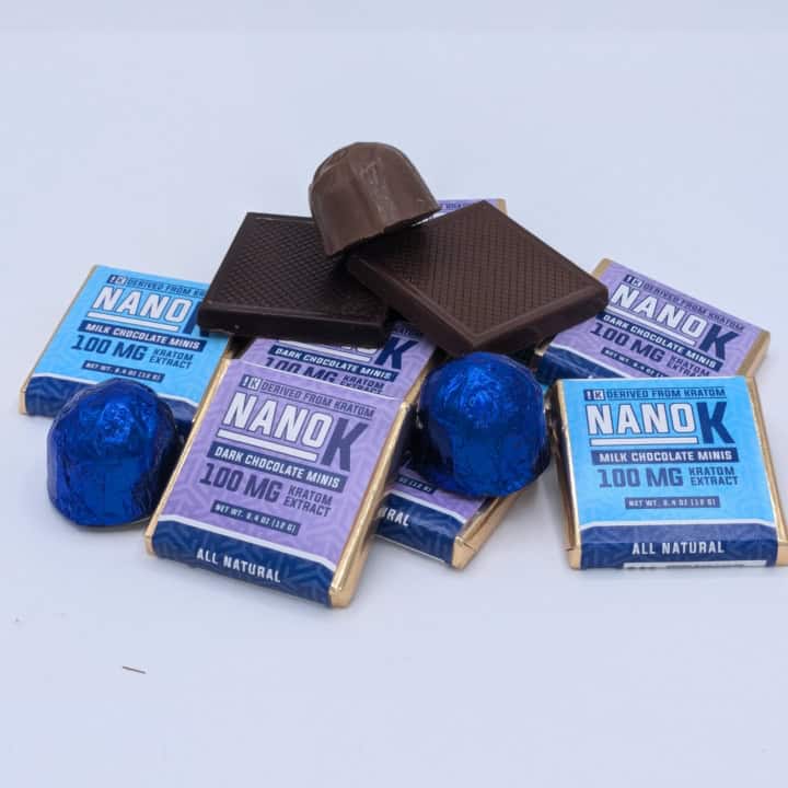 Nano K Kratom Chocolate Mini with 100mg Mitragynine each Variations