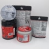 Texas Red 1836 Kratom Product Facts Labels Powder and Jumbo Capsules