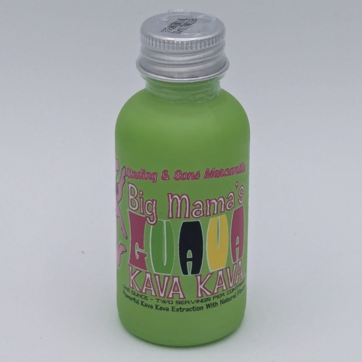 Big Mamas Guava Kava Kava 300mg kavalactones 1oz extract bottle