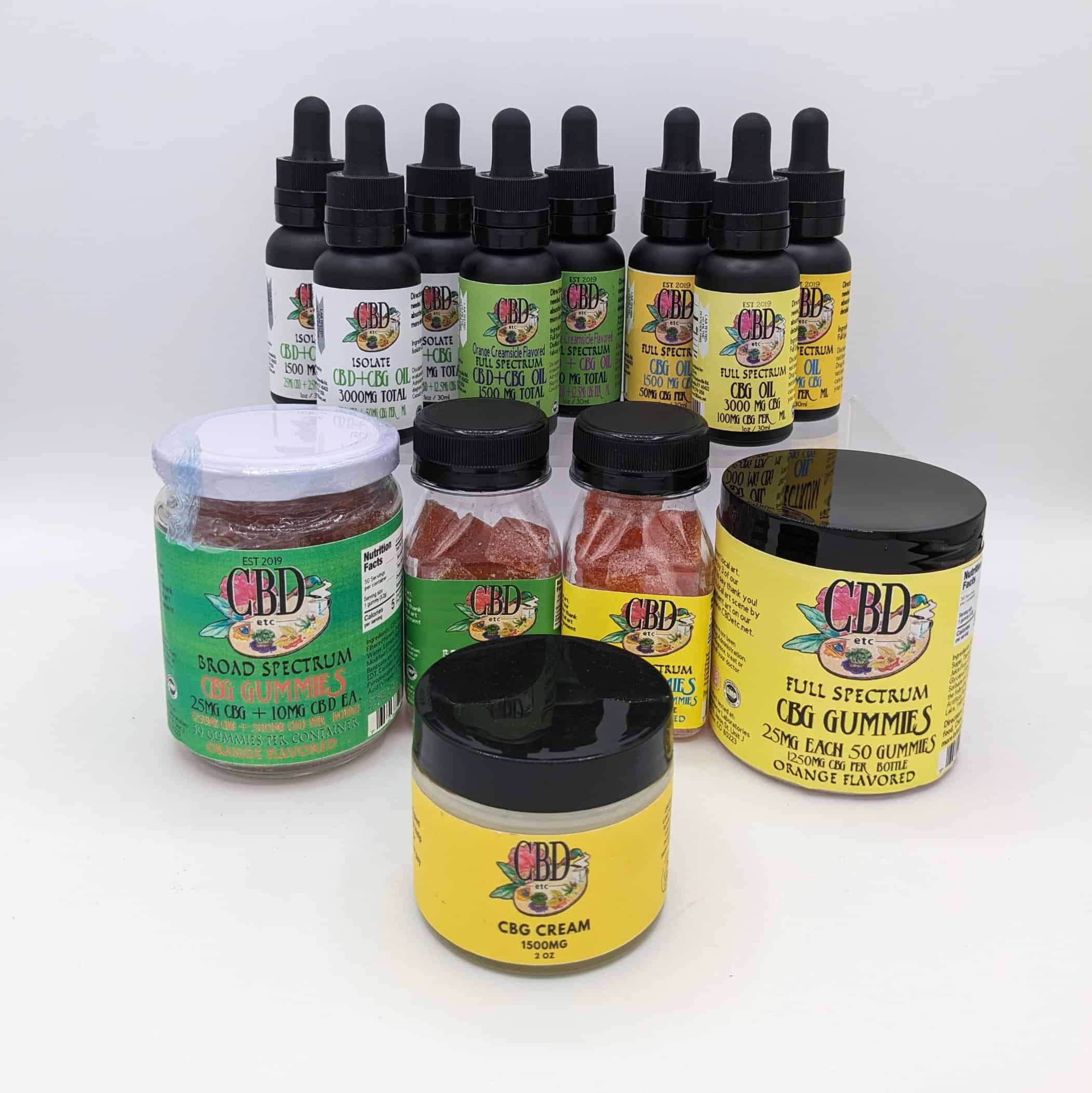 CBG Products – Oils, Gummies & Tinctures